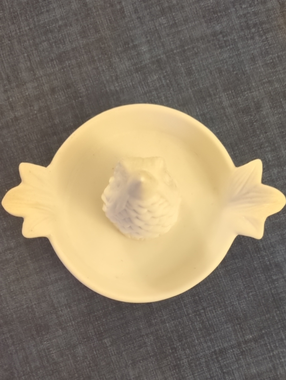 Cream Ceramic Owl Trinket Dish - Home Accents Decor